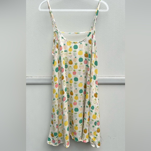 Natural Life Dress Women M Pineapple Print Lightweight Flowy Vacation Cover Up - Picture 8 of 10